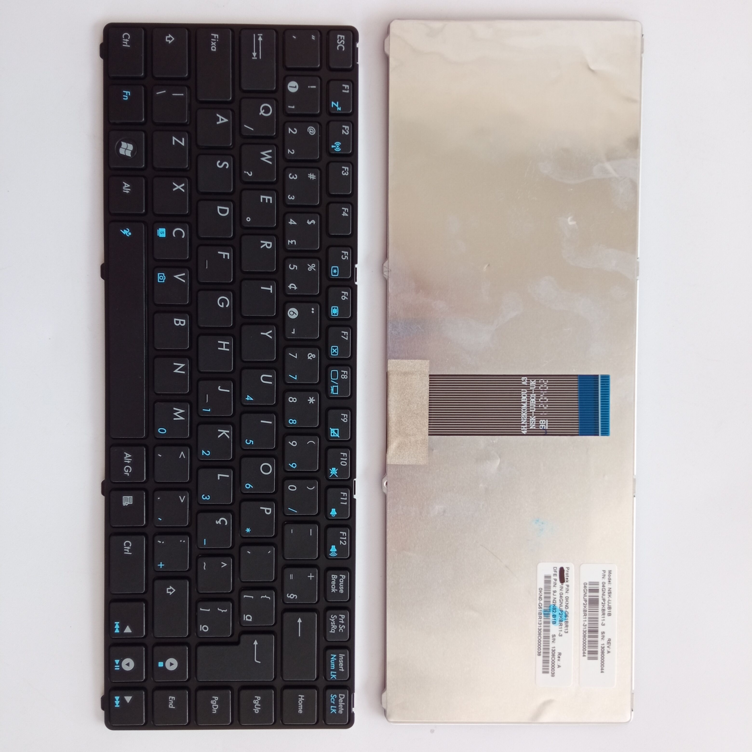 Picture of New Replacement Laptop Keyboard For ASUS 1201/UL20 BLACK FRAME BLACK (OEM) BR Layout